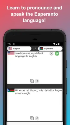 English to Esperanto Translator android App screenshot 1