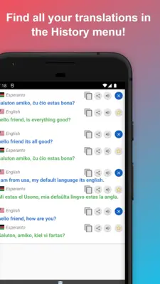 English to Esperanto Translator android App screenshot 4